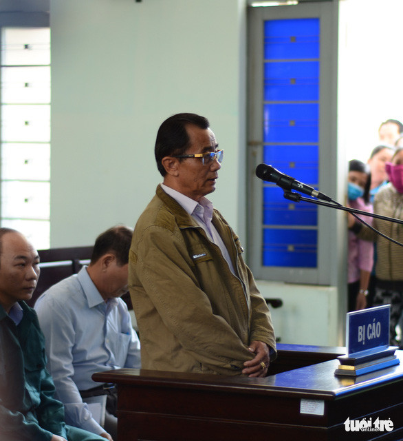 Bị cáo Đỗ Ngọc Điệp - nguyên chủ tịch UBND TP Phan Thiết tại tòa - Ảnh: ĐỨC TRONG