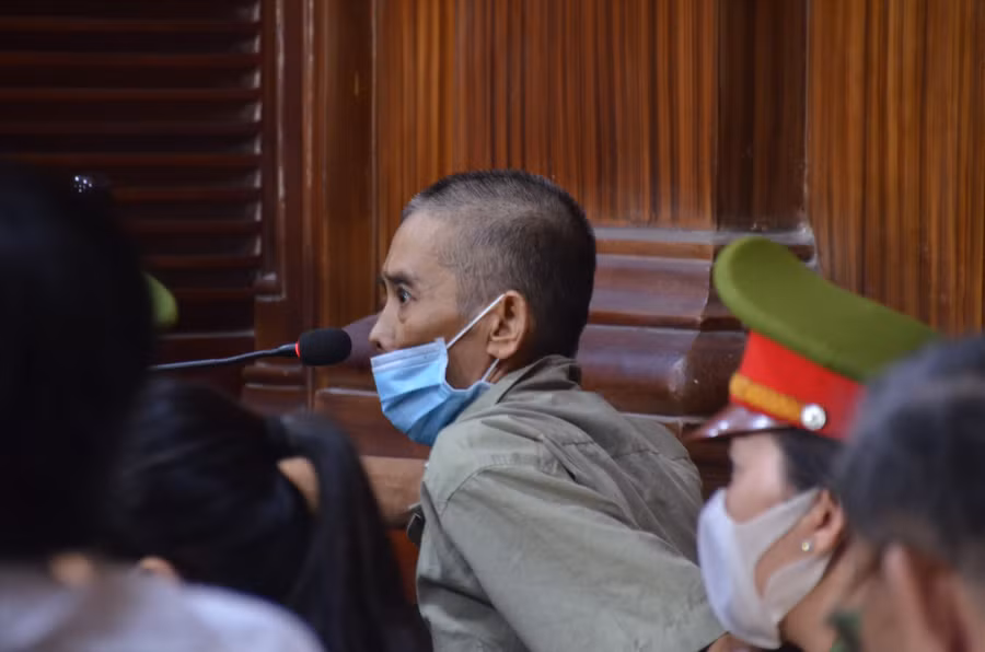 Bị cáo Nguyễn Đức Kỳ Nam tại phiên tòa. Anh: Anh Tú