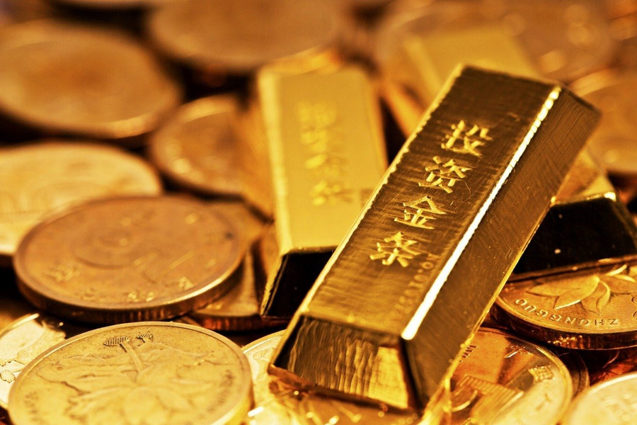 Vàng thỏi của Trung Quốc. Ảnh: SCMP  Vàng thỏi của Trung Quốc. Ảnh: SCMP