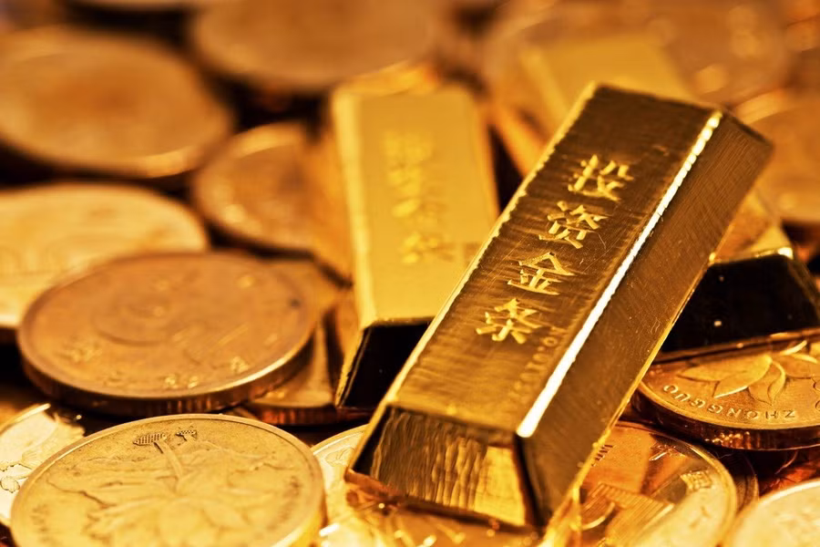  Vàng thỏi của Trung Quốc. Ảnh: SCMP