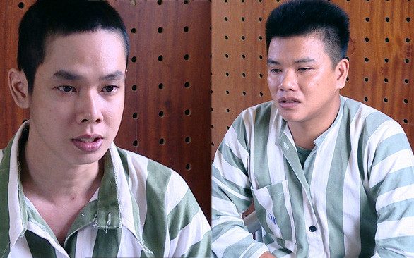 Lê Ngọc Hải (trái) và Trần Anh Khoa - Ảnh: Công an cung cấp