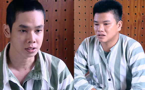 Lê Ngọc Hải (trái) và Trần Anh Khoa - Ảnh: Công an cung cấp