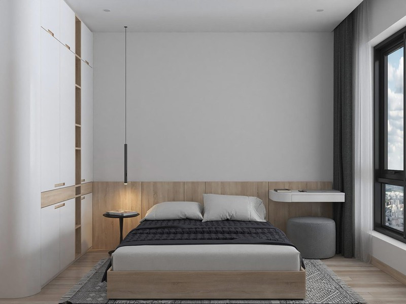 Di chuyển vào phòng ngủ, các mặt phẳng cong được tìm thấy trên kệ bàn trang điểm, tủ đầu giường, tủ quần áo… Di chuyển vào phòng ngủ, các mặt phẳng cong được tìm thấy trên kệ bàn trang điểm, tủ đầu giường, tủ quần áo…