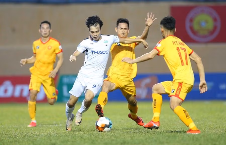 Hoàng Anh Gia Lai hòa 0-0 Thanh Hóa ở vòng 11 V-League 2020. (Ảnh: Nguyên An/Vietnam+)