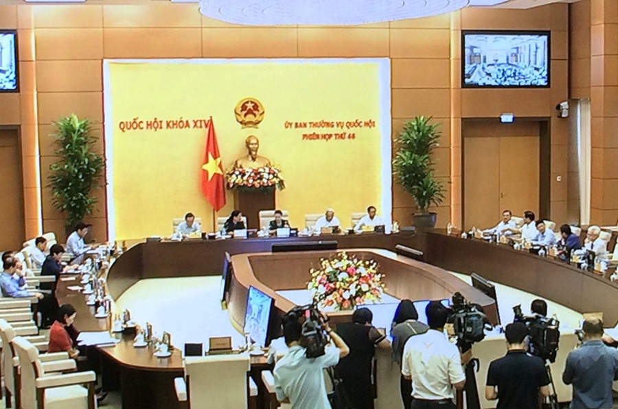 UBTVQH khai mạc Phiên họp thứ 46. Ảnh VGP/Nguyễn Hoàng UBTVQH khai mạc Phiên họp thứ 46. Ảnh VGP/Nguyễn Hoàng