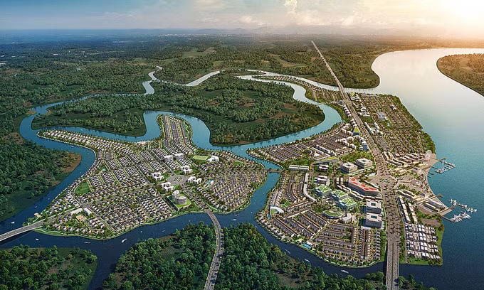 Phối cảnh một dự án vùng ven tại Đồng Nai hút khách TP HCM thời gian qua.