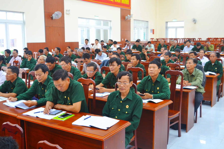 Cán bộ CCB các cấp tham gia Hội nghị. Ảnh: Hoàng Minh 