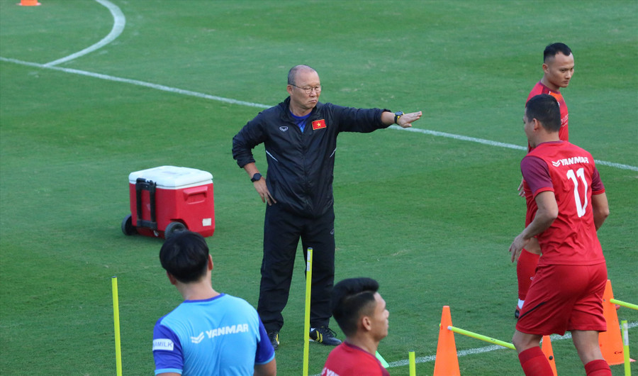 Huấn luyện viên Park Hang-seo có triết lý bóng đá riêng của mình. Ảnh: H.A