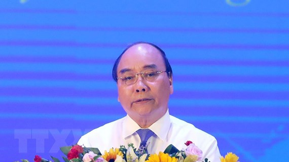 Thủ tướng Nguyễn Xuân Phúc phát biểu tại Lễ kỷ niệm. (Ảnh: Thống Nhất/TTXVN) Thủ tướng Nguyễn Xuân Phúc phát biểu tại Lễ kỷ niệm. (Ảnh: Thống Nhất/TTXVN)