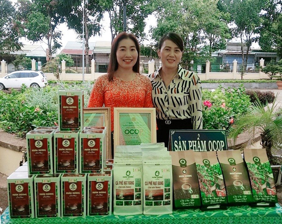  Cà phê Xuân Dương là sản phẩm OCOP được Cục Sở hữu trí tuệ chứng nhận và bảo hộ toàn phần cho logo thương hiệu. Ảnh: N.T
