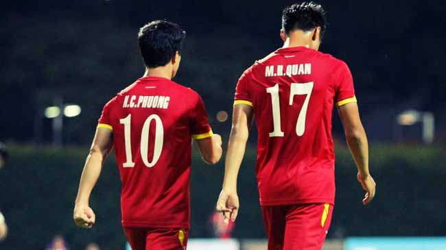 Công Phượng và Mạc Hồng Quân. Công Phượng và Mạc Hồng Quân.