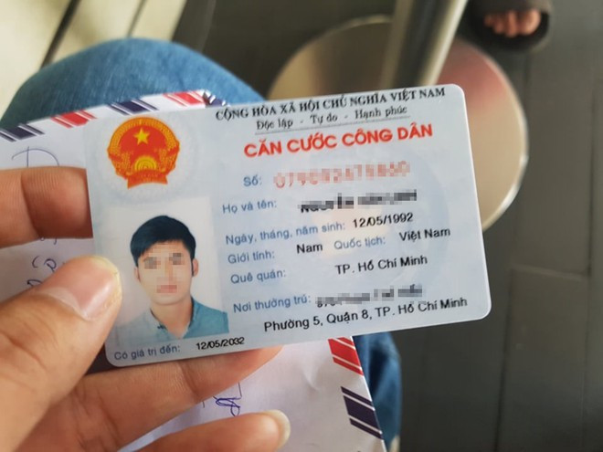 Một căn cước công dân giả được đặt mua trên mạng ẢNH: TRÁC RIN