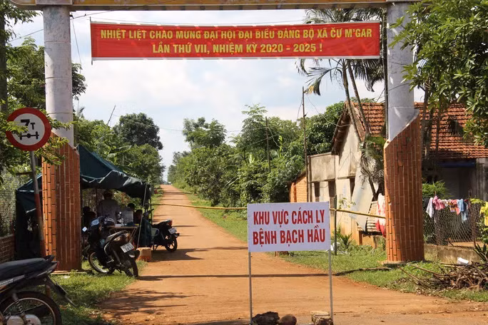 Đắk Lắk đang tổ chức cách ly hàng ngàn hộ dân tại 5 huyện để phòng chống bạch hầu