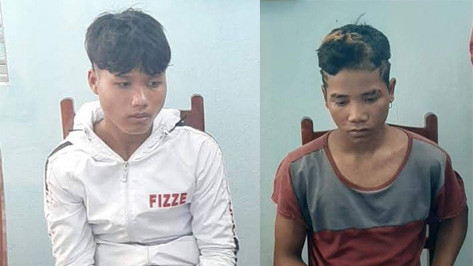 2 đối tượng tại cơ quan Công an. Ảnh: Lê Hải Ảnh: Lê Hải