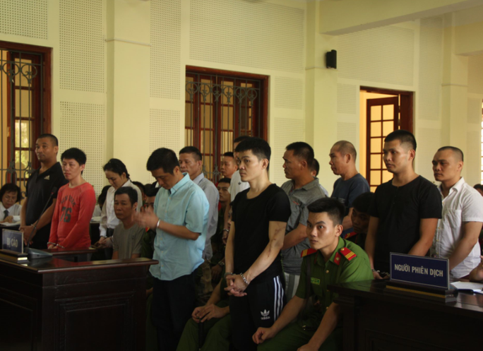 Các bị cáo tại phiên tòa - Ảnh: Q. Lưu Các bị cáo tại phiên tòa - Ảnh: Q. Lưu