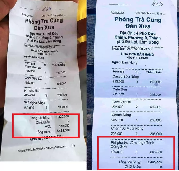 Hóa đơn bán hàng gây xôn xao cộng đồng mạng xã hội cho rằng bị 