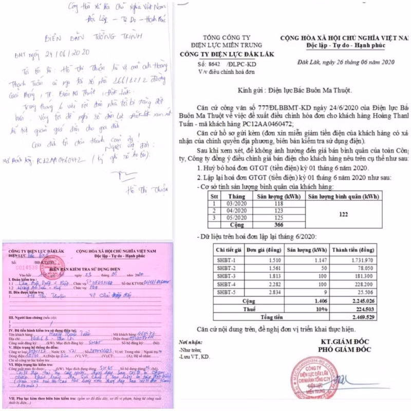 Khách hàng được hỗ trợ giảm một phần tiền điện sau khi phát hiện sự cố.