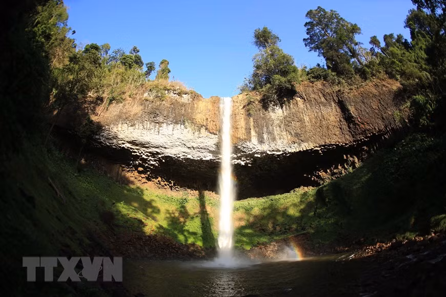 Thác Liêng Nung, xã Đắk Nia, thị xã Gia Nghĩa, tỉnh Đắk Nông. (Ảnh: TTXVN phát)