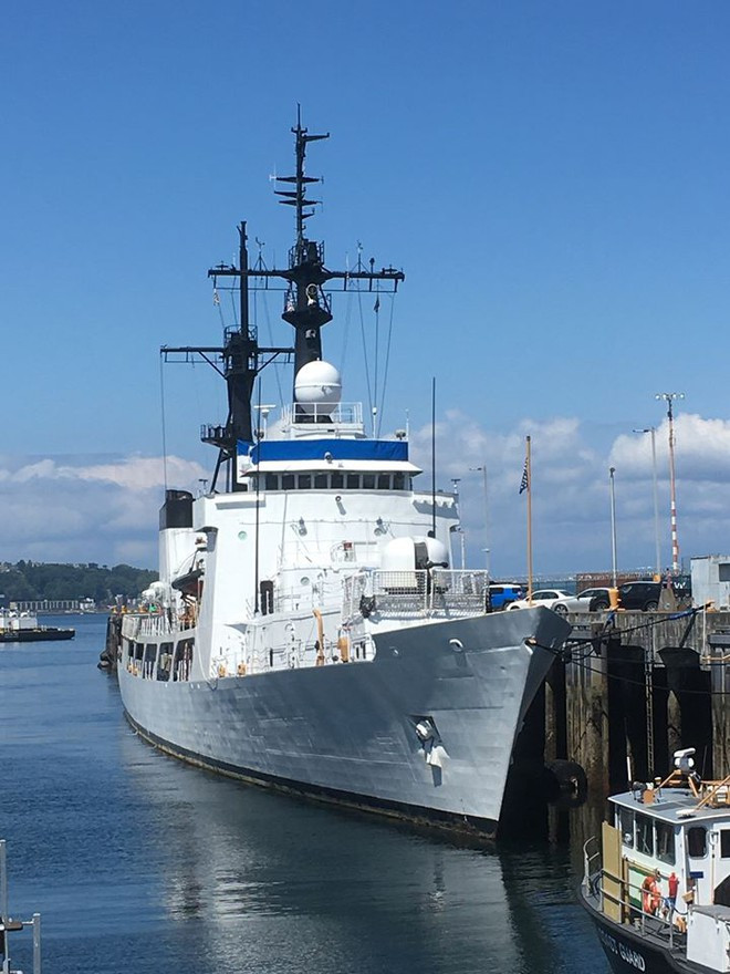 Hình ảnh tàu tuần tra John Midgett (WHEC 726) tại cảng tuần duyên Mỹ ở Seattle, bang Washington ngày 8.7 - Ảnh: FB cựu thủy thủ tàu John Midgett Hình ảnh tàu tuần tra John Midgett (WHEC 726) tại cảng tuần duyên Mỹ ở Seattle, bang Washington ngày 8.7 - Ảnh: FB cựu thủy thủ tàu John Midgett