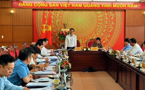 Đồng chí Võ Văn Thưởng phát biểu chỉ đạo tại buổi làm việc.
