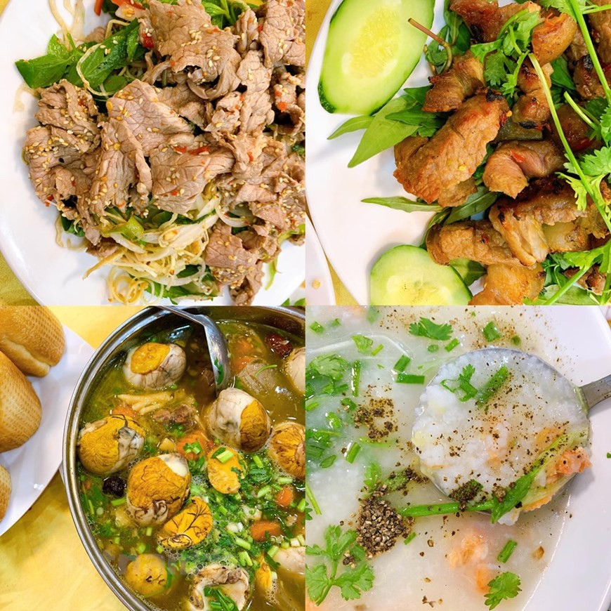 Có rất nhiều đặc sản mà khi đặt chân tới đây bạn nên thưởng thức như bánh canh chả cá, bánh hỏi cháo lòng, nem nướng, nem cuốn, bánh mì lagu, bánh canh, bánh khọt tôm mực, bê nướng mắm nhĩ, đuôi bò tiềm trứng vịt lộn... (Ảnh: Xuân Mai/Vietnam+) Có rất nhiều đặc sản mà khi đặt chân tới đây bạn nên thưởng thức như bánh canh chả cá, bánh hỏi cháo lòng, nem nướng, nem cuốn, bánh mì lagu, bánh canh, bánh khọt tôm mực, bê nướng mắm nhĩ, đuôi bò tiềm trứng vịt lộn... (Ảnh: Xuân Mai/Vietnam+)