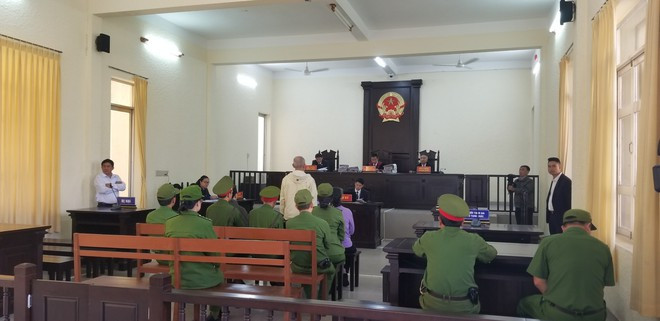 Phiên toà xét xử 3 bị cáo về hoạt động lật đổ chính quyền. Ảnh: LÂM VIÊN