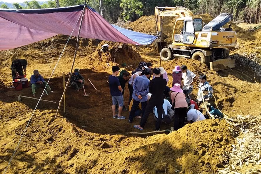 Kết quả sau hàng chục năm miệt mài tìm kiếm, 17 hài cốt liệt sĩ đã được tìm thấy. Ảnh: P.C.H Kết quả sau hàng chục năm miệt mài tìm kiếm, 17 hài cốt liệt sĩ đã được tìm thấy. Ảnh: P.C.H