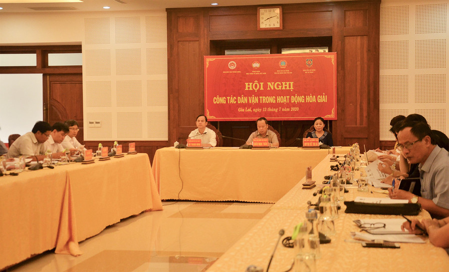  Quang cảnh Hội nghị tại điểm cầu Gia Lai. Ảnh: Phương Linh