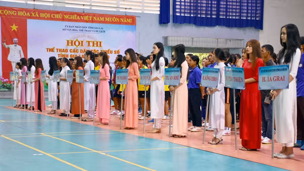 Hội thi thu hút hơn 500 cán bộ, huấn luyện viên, vận động viên đến từ 17 huyện, thị xã và thành phố trên địa bàn tỉnh. Ảnh: H.P