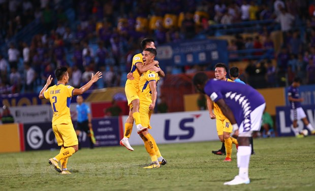 Sông Lam Nghệ An muốn V-League 2020 không có đội xuống hạng. (Ảnh: Nguyên An/Vietnam+)