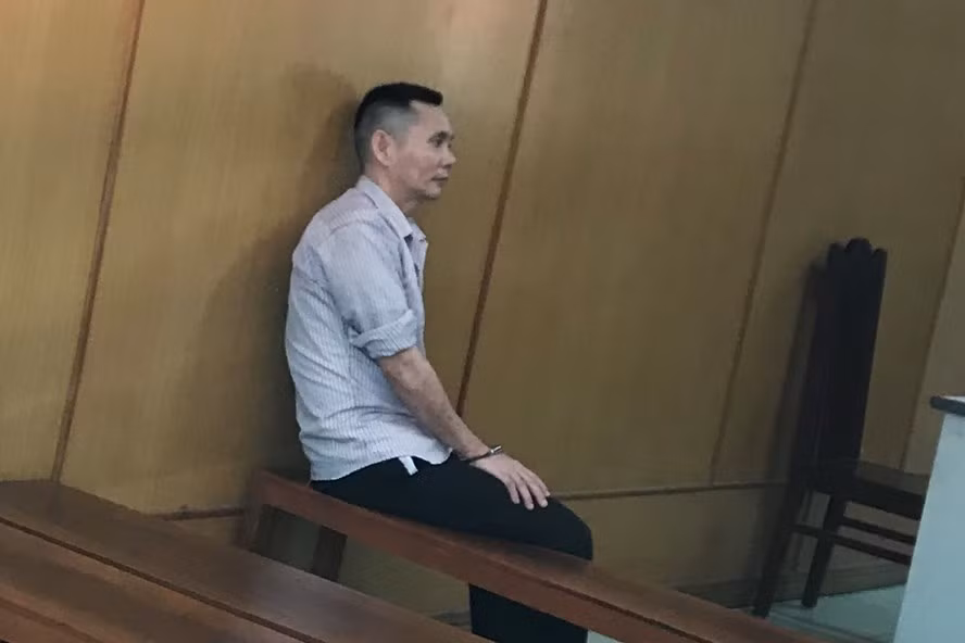 Bị cáo Nguyễn Thanh Hà (SN 1975, ngụ tại quận 3) tại phiên tòa. Ảnh: Anh Tú