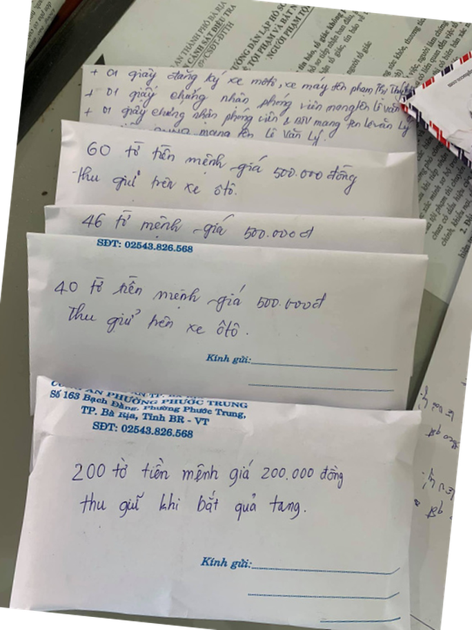  Tang vật của vụ án được niêm phong