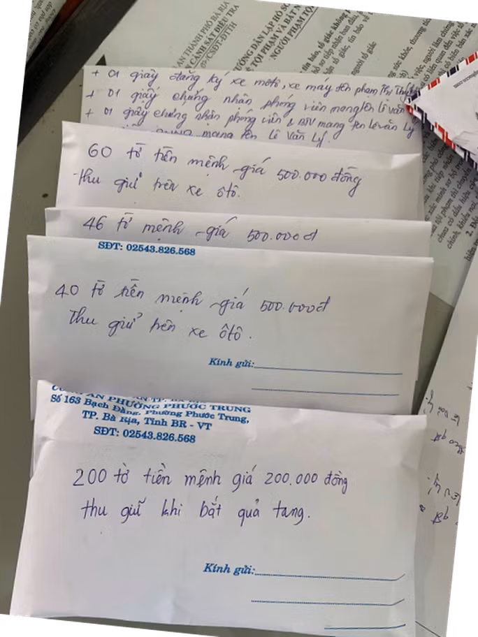  Tang vật của vụ án được niêm phong