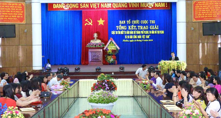 Toàn cảnh lễ tổng kết cuộc thi. Ảnh: T.N Toàn cảnh lễ tổng kết cuộc thi, Ảnh: T.N