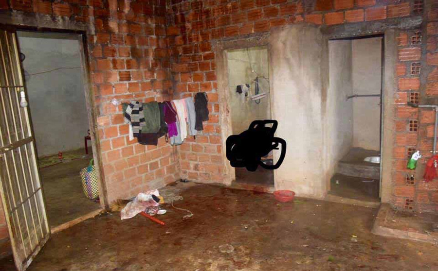 Ngôi nhà của gia đình Khánh nơi xảy ra vụ án mạng. Ảnh: Văn Ngọc