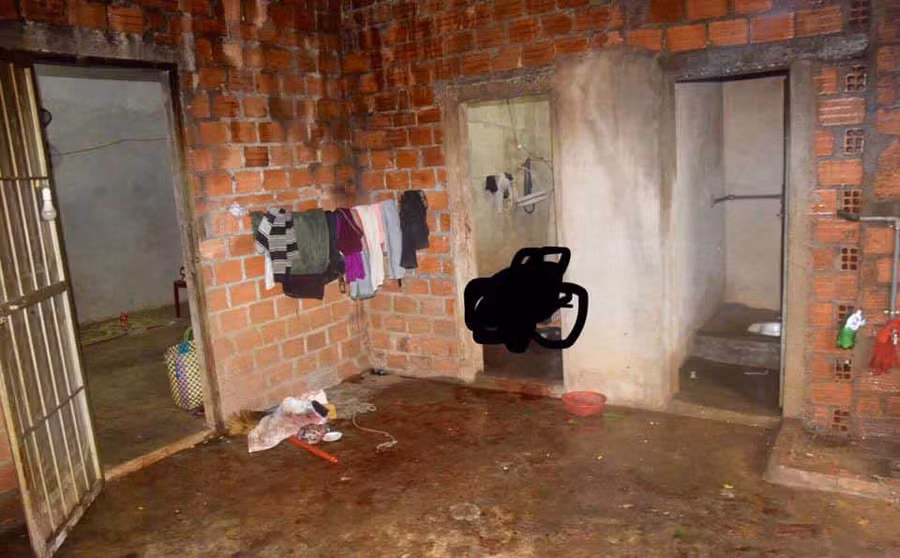 Ngôi nhà của gia đình Khánh nơi xảy ra vụ án mạng. Ảnh: Văn Ngọc