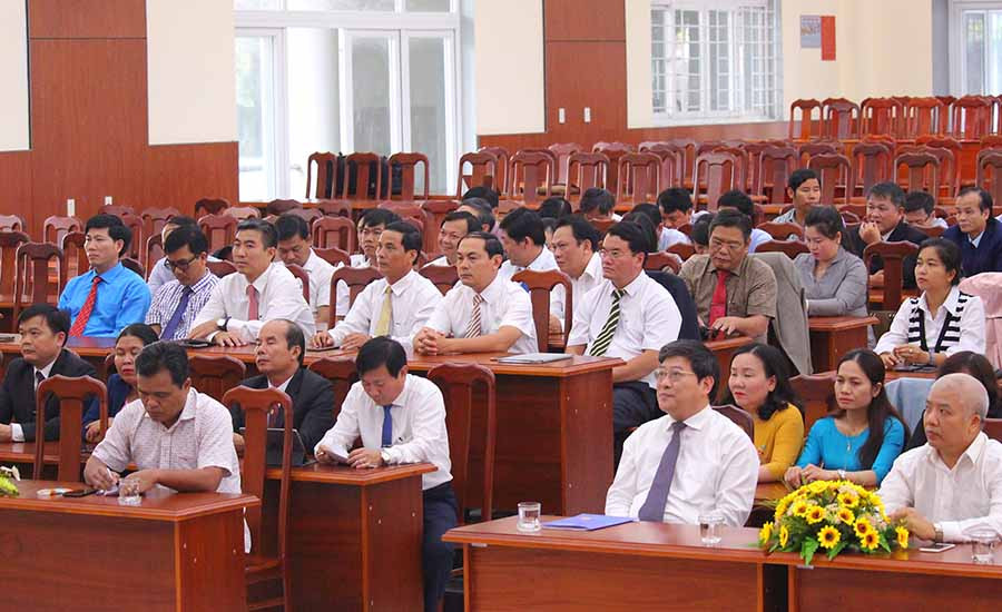 Quang cảnh buổi lễ. Ảnh: H.S Quang cảnh buổi lễ. Ảnh: H.S