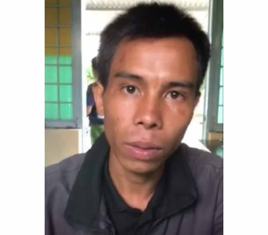  A Sap tại cơ quan điều tra (Ảnh: Công an tỉnh Kon Tum)