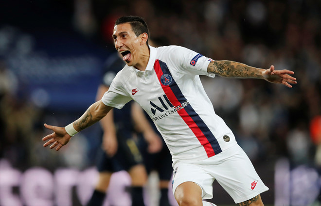  Angel Di Maria là ngôi sao sáng nhất trận đấu với 2 bàn thắng. Ảnh: Reuters.