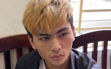 Đối tượng Hoàng tại cơ quan Công an (ảnh cơ quan công an cung cấp)