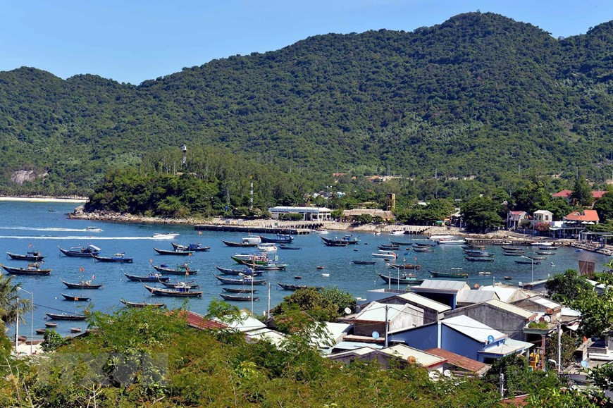  Bến thuyền khu làng chài tại Cù lao Chàm. 