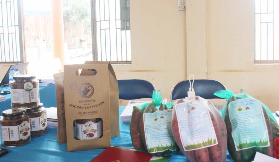  Sản phẩm đặc trưng của huyện Đak Đoa tham gia cấp tỉnh sắp đến. Ảnh: Nguyễn Diệp