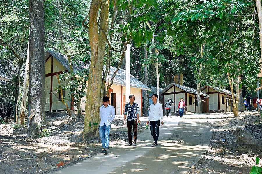  Khu Di tích lịch sử cách mạng của tỉnh tại xã Krong (huyện Kbang). Ảnh: ĐỨC THỤY