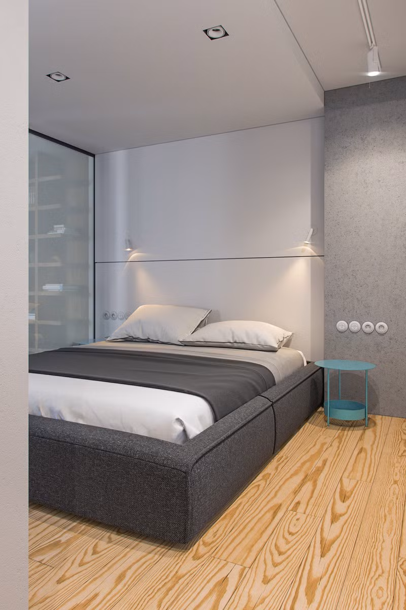  Hai ngọn đèn Led mang nguồn ánh sáng dịu nhẹ đến cho căn phòng.