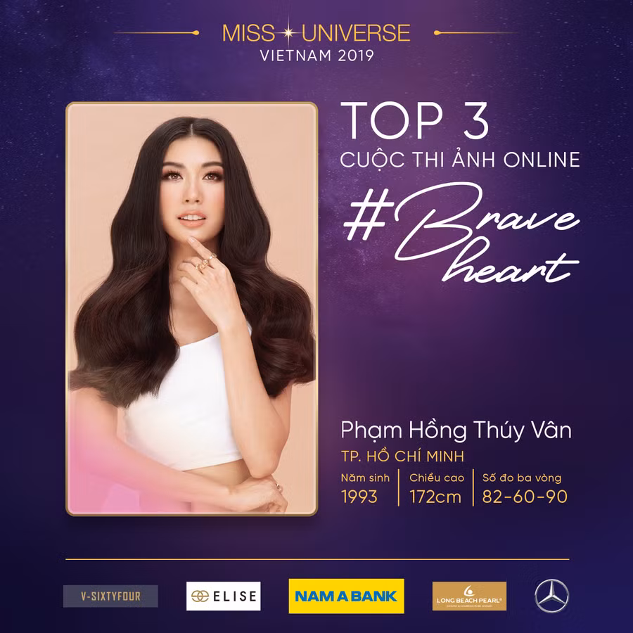 Phạm Hồng Thuý Vân được xem là ứng cử viên nặng kí cho chiếc vương miện Hoa hậu Hoàn vũ Việt Nam 2019. Ảnh: MUVN.