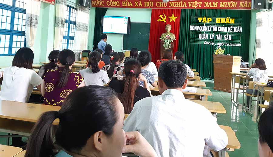  Quang cảnh lớp tập huấn. Ảnh: Tuyết Mai