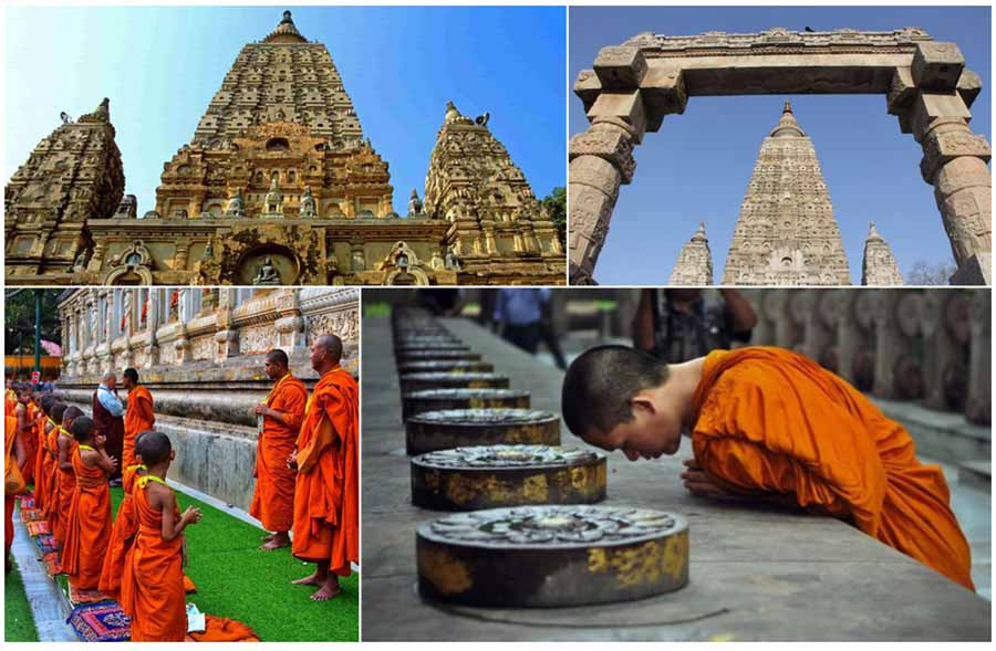  Đền Mahabodhi phảng phất vẻ đẹp đến từ kiến trúc đặc trưng của Miến Điện.
