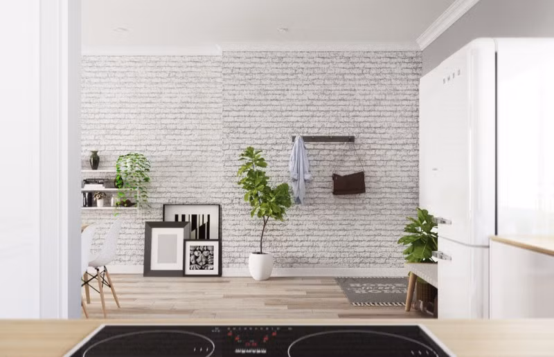  Cây xanh bố trí phù hợp, mang thêm màu sắc cho căn hộ.