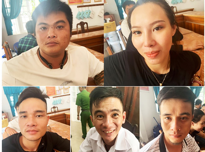 Công an đang tạm giữ những người liên quan. Ảnh: Nam Hà. Công an đang tạm giữ những người liên quan. Ảnh: Nam Hà.