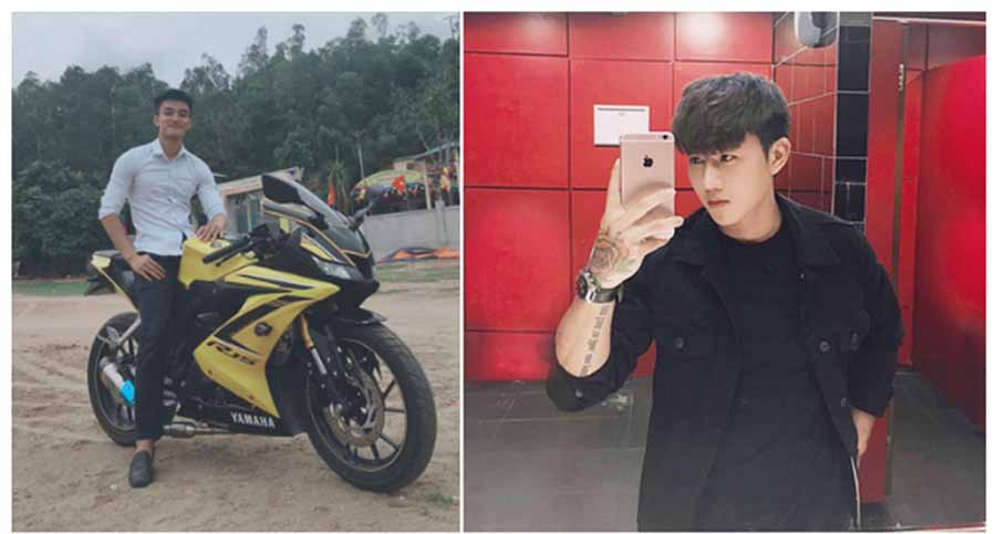 Anh cả Đăng Vũ (trái) có niềm đam mê xe phân khối lớn còn anh hai Đăng Lực sở hữu vẻ ngoài điển trai, cuốn hút. Anh cả Đăng Vũ (trái) có niềm đam mê xe phân khối lớn còn anh hai Đăng Lực sở hữu vẻ ngoài điển trai, cuốn hút.